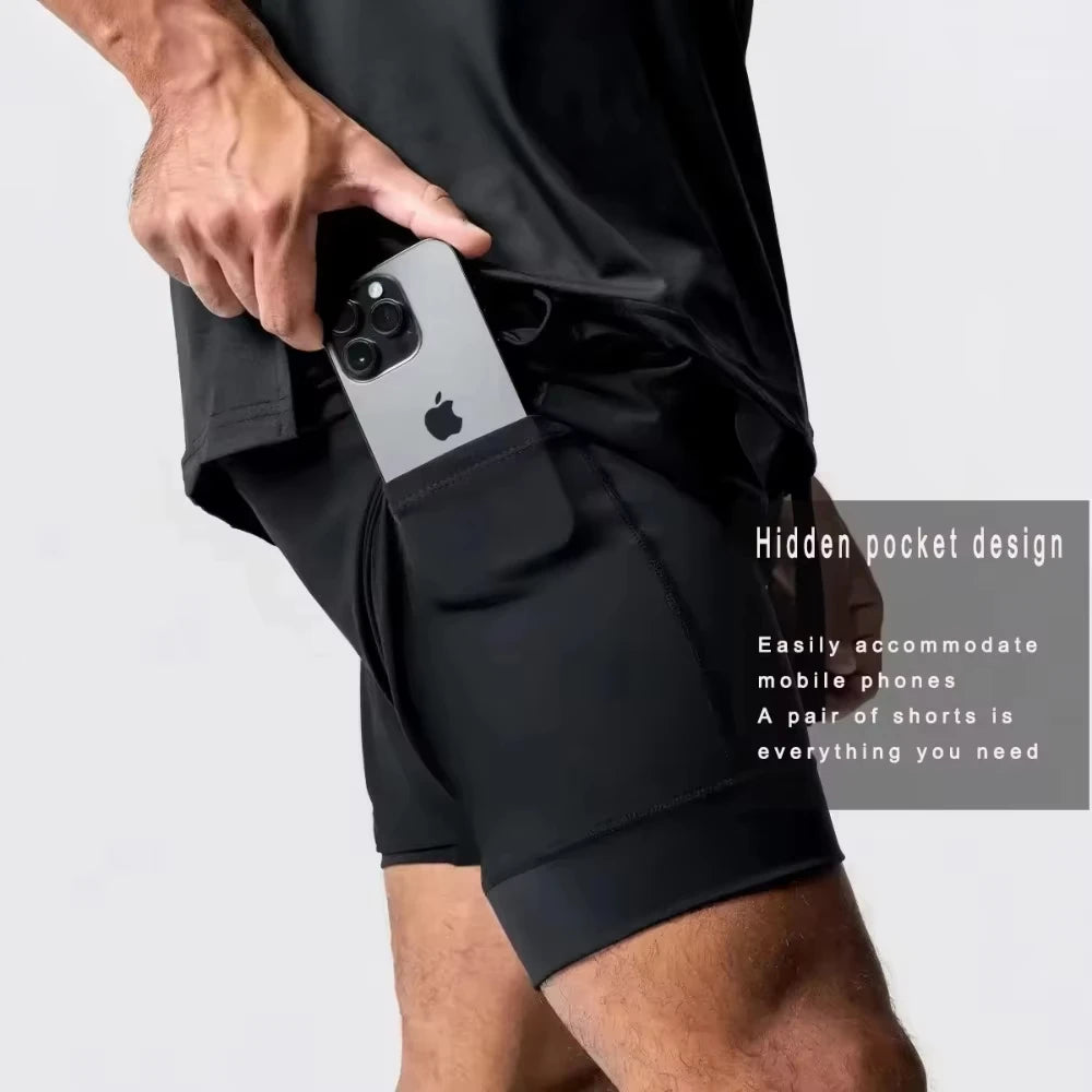 2026 Summer Dragon Ball Z Magic Man Buu (pure Form) 3D Printed Double Fake Two Sports Loose Breathable Quick Dry Shorts