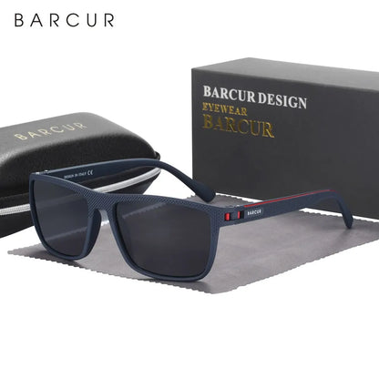 BARCUR Design TR90 Sluneční brýle pro muže Polarizované Lehké sportovní sluneční brýle Dámské brýle Doplněk k brýlím Oculos Ochrana proti UVAB záření