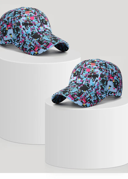 Sommer-Baseballkappe mit Graffiti-Motiv und Leuchtelementen, Unisex, Outdoor-Sonnenschutz, modische Sportkappe, lässige Duckbill-Kappe