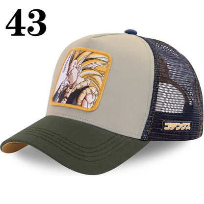 Dragon Ball DRAGONBALL Mesh Cap Cartoon Mesh Cap Men And Women Baseball Cap Fashion Patch Trucker Cap