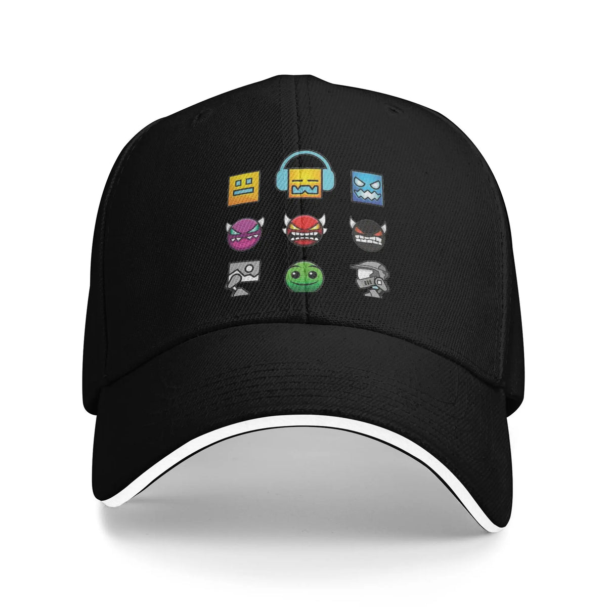 Geometry Cube Gaming Dash Casquette de baseball Hip Hop Sandwich Hats Unisexe Casquette « Dad Hat » ajustable Sport