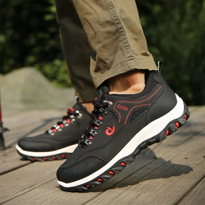 Zapatos de piel para hombre, calzado casual para hombre, zapatillas de primavera, otoño e invierno, calzado masculino tipo tenis, ligero para caminar