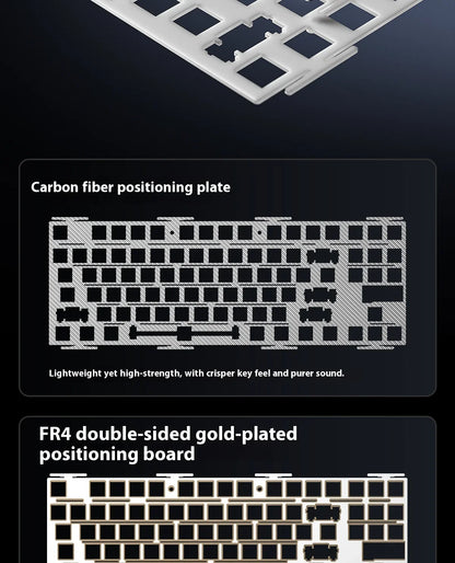 AULA F87 Pro V2 Mechanical Keyboard 3-modes Wireless 12000mAh Long Battery Life Hot-Swap RGB Customi E-Sports Keyboard PC Gaming