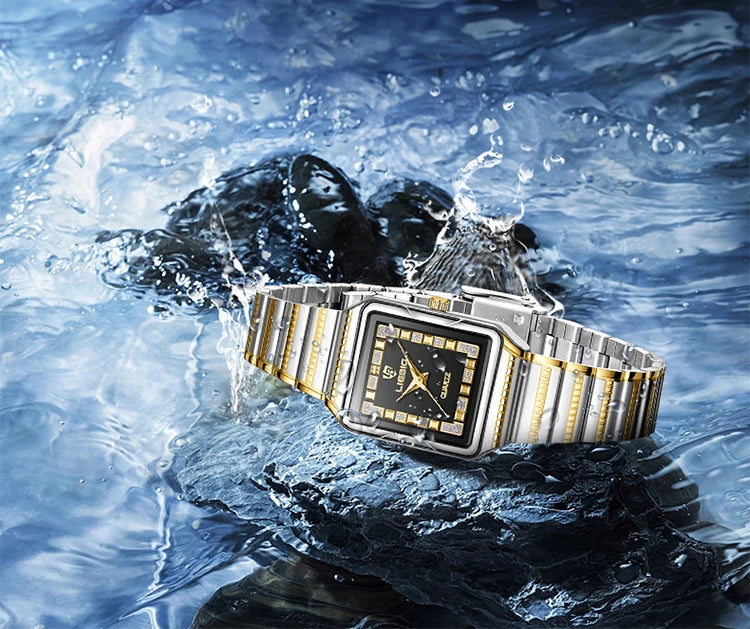 LIEBIG Lady Top Brand Luxury Quartz Watches Stainless Steel Strip Watch For Women Fashion Waterproof Wristwatch Relogio Feminino