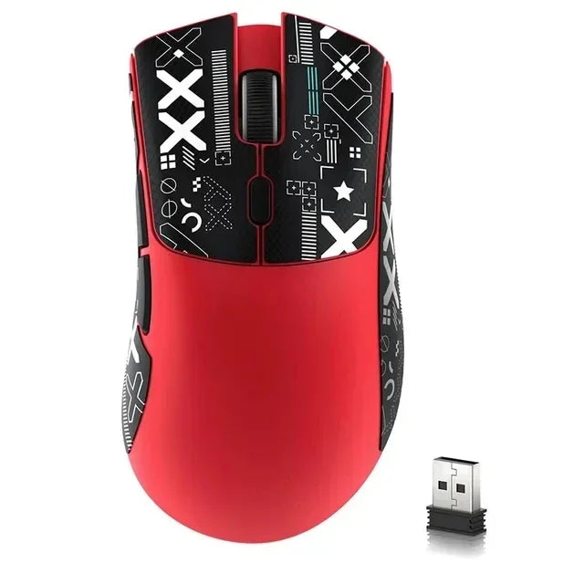 Ratón gaming inalámbrico Bluetooth Attack Shark R1 2.4G USB, 18K DPI, PAW3311, conectividad tri-modo, ligero 59g, para PC, portátil y Mac