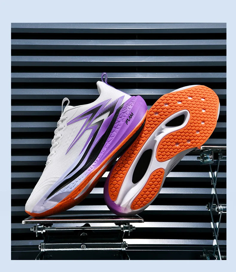 Running Shoes Speciality Marathon Men Sports Breathable Lightweight Carbon Board Women's Comfortable Athletic Nonskid Sneakers