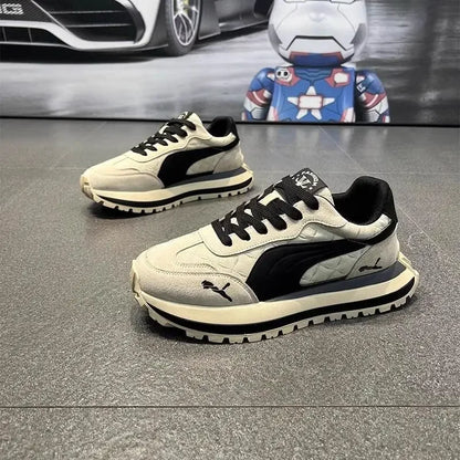Freizeitschuhe, Herrensportschuhe, Sommer-Freizeitschuhe, Herrenschuhe mit dicker Sohle, weich und bequem, rutschfest, Outdoor-Modeschuhe