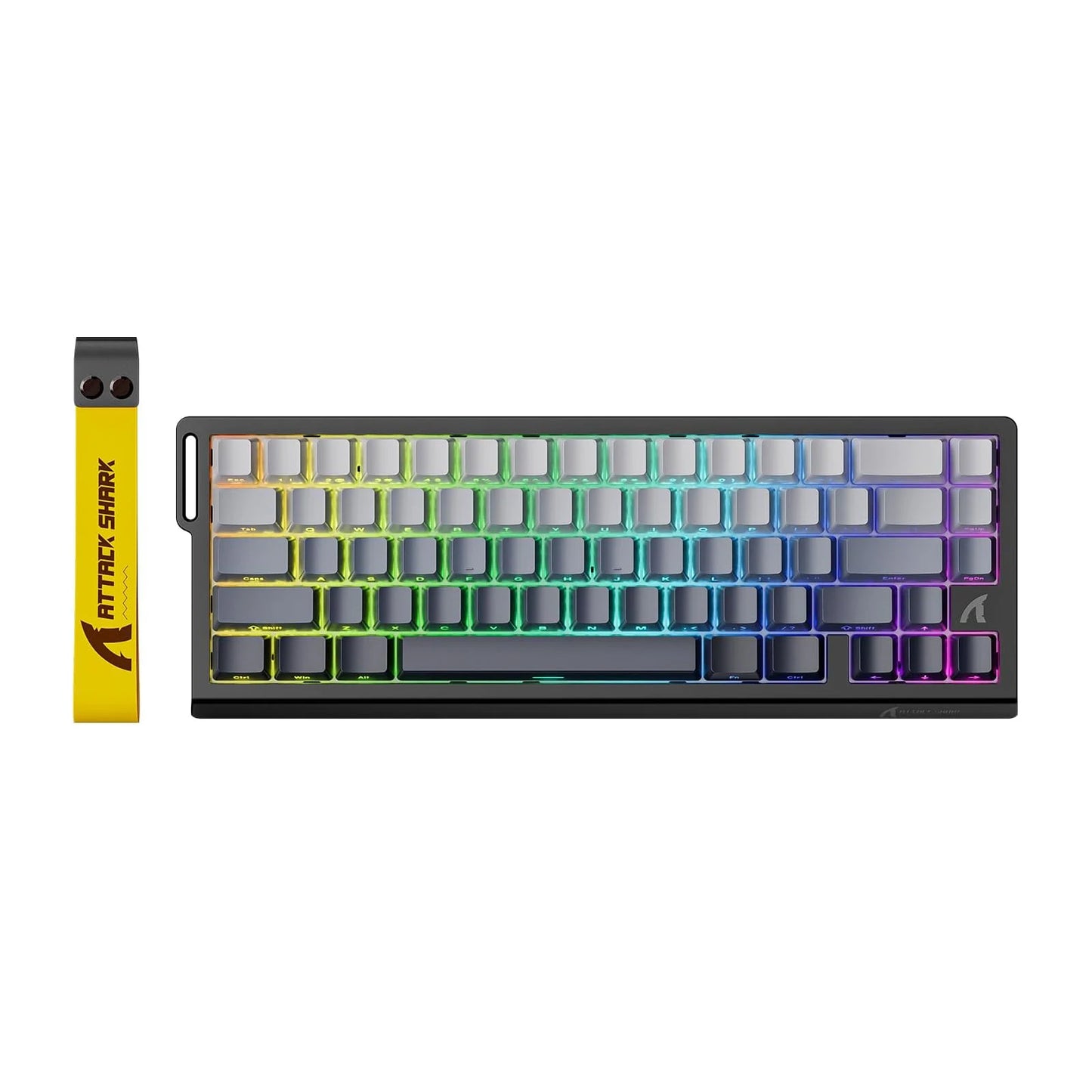 ATTACK SHARK X68 HE Rapid-Trigger mechanische Gaming-Tastatur 60% kabelgebunden mit einstellbarer Auslösung, Hall-Effect-Magnetschalter, 8KH