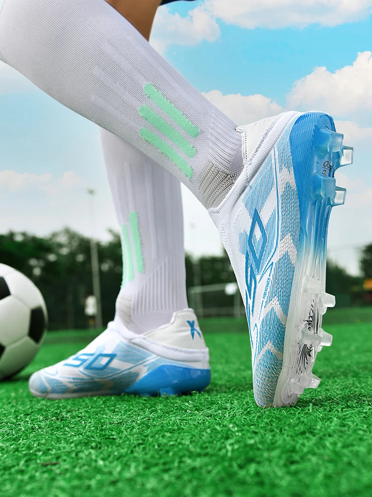 Chaussures de football pour homme New Society Grass Tenis - Chaussures de sport d'extérieur ultralégères et respirantes pour adulte - Chaussures de football pour homme - Baskets de football