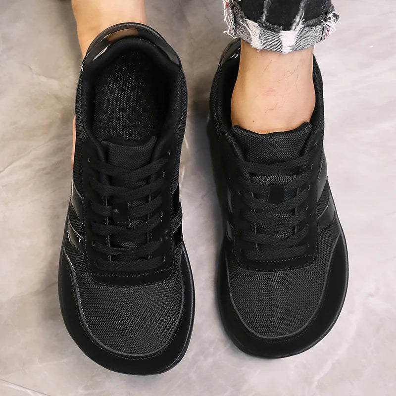 Tenis De Hombre Wide Toe Box Barefoot Shoes Minimalist Breathable Comfortable Outdoor Walking Shoe Sports Casual Blue Shoes 2025