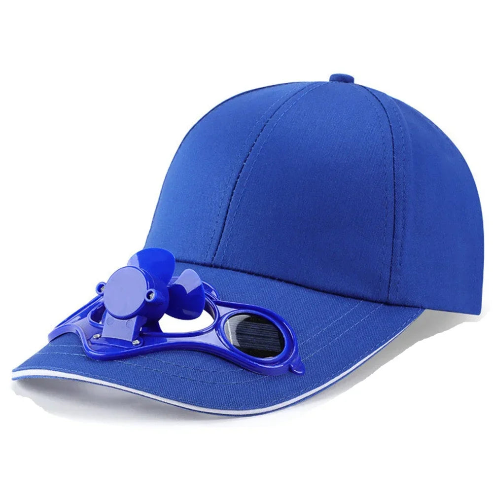 Casquette avec ventilateur Ventilateur de refroidissement USB d'été Casquette de baseball Protection solaire pour le golf en plein air Casquette à visière réglable sur 2 vitesses Casquette de randonnée avec ventilateur