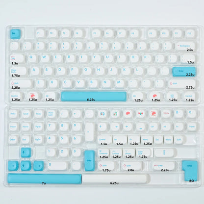 KBDiy KOA Profile Keycap GMK Style Retro 9009 Theme PBT Keycaps For Mechanical Keyboard Gaming KIT Korean 139 Keys ISO Key Cap