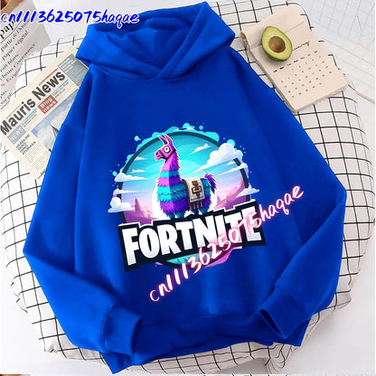 New Fortnites Kids Sweatshirts Cartoon Game Character Printed Hoodie Autumn Casuals Children Tops Winter Baby Boys Clothing