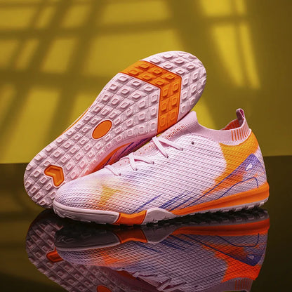 Professional Men's Outdoor FG Bottomed Football Shoes Adult Durable Comfortable Training Shoes Teenagers Non Slip Soccer Shoes