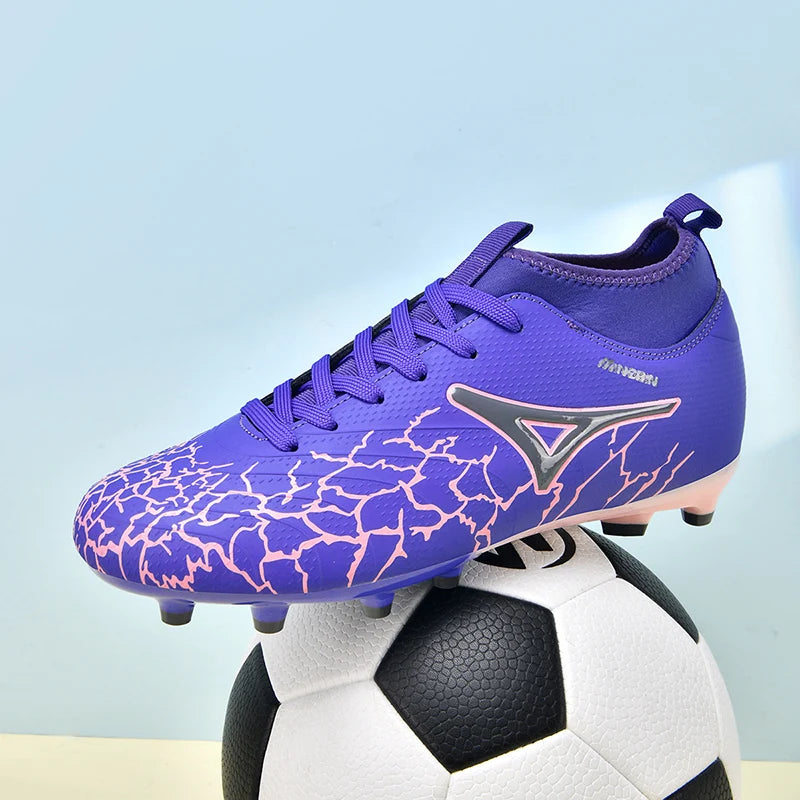Chaussures de football pour hommes, crampons pour gazon naturel, chaussures de football unisexe, crampons longs « Society Spikes » FG, chaussures de football professionnelles, Chuteira
