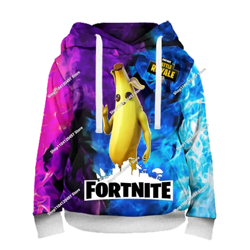 Boys and Girls Hoodies Fortnite Children's Pullover 3D Printed Hoodies Battle Royale Men's Hoodies Autumn Fashion Kids Clothing