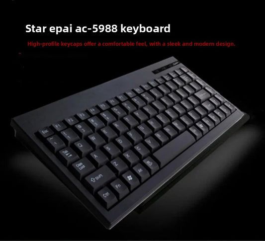 Mini industrial keyboard round port PS2/USB numerical control cabinet machine tool medical equipment notebook keypad wireless