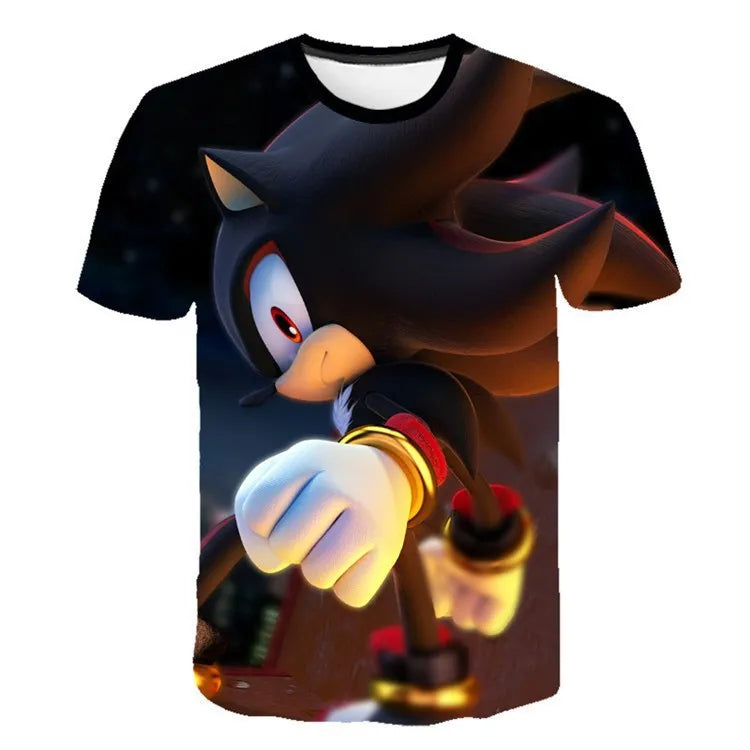 spuer speed Game 3D Character T-shirt for Boys Girls Short Sleeve Summer men women clothes Casual Tee tops