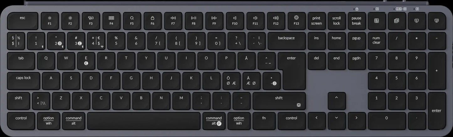 Keychron B6 Pro ISO-Layout ultraflache kabellose Tastatur in voller Größe, tragbar und leicht, mit 2.4GHz- & Bluetooth-Verbindungen