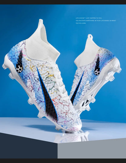 Chaussures de football pour hommes, chaussures de foot pour enfants, crampons de football professionnels pour femmes, chaussures antidérapantes TF/FG, chaussures de sport d'extérieur pour le football