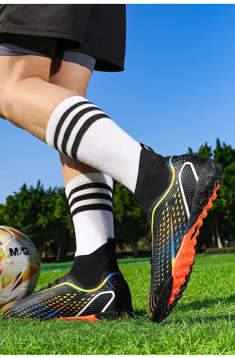 Chaussures de football pour homme - Chaussures de football de haute qualité - Chaussures de futsal unisexe pour femme - Crampons ultralégers professionnels TF/FG - Baskets