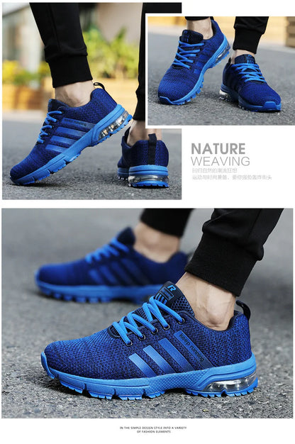 2025 Summer New Men Casual Sports Shoes Breathable Outdoor Running Shoes Comfortable Thick Bottom Fashionable Climbing Femininos