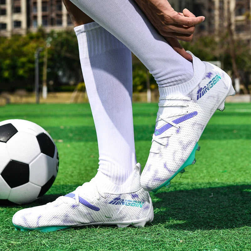 Turf voetbalschoenen Professionele voetbalschoenen voor heren Ademende mesh Jeugdvoetbalschoenen Antislip herensneakers Society Chuteira