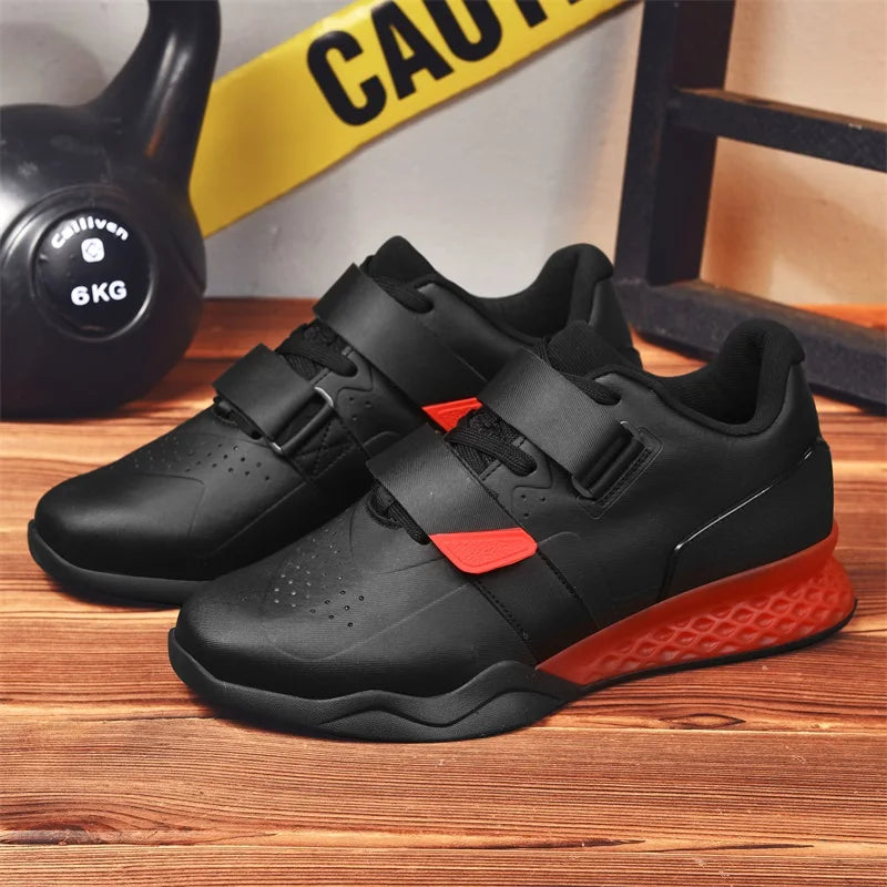 Weightlifting Shoes Professional  Men Women Powerlifting Squat Training Hard Sole Gym Shoes with Stable Heel Non Slip Design
