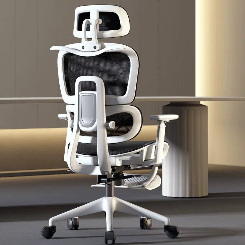 Breathable Ergonomic Office Computer Chair Reclining Gaming Chair Comfort Lumbar Support Long Sitting Adjustable Swivel Design