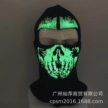 Night light cycling mask; Call of Duty Skull Mask; CS Headset; Deadpool Merchandise Warm Mask; Halloween Fun