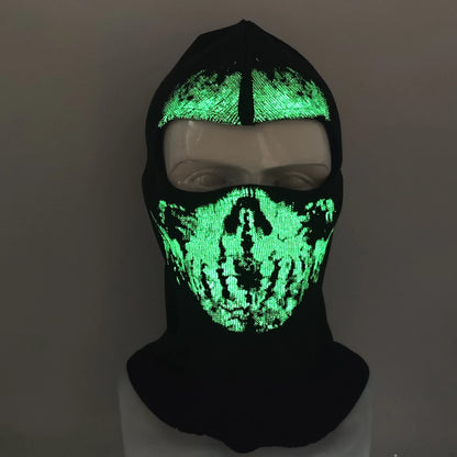 Night light cycling mask; Call of Duty Skull Mask; CS Headset; Deadpool Merchandise Warm Mask; Halloween Fun