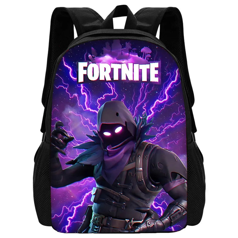 Mochilas Infantis Populares FortniteS para Rapazes e Raparigas, Presente de Aniversário para Estudantes, Mochilas Escolares Unissexo para Crianças, Mochila de Campismo Resistente