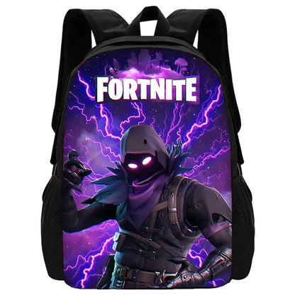 Mochilas Infantis Populares FortniteS para Rapazes e Raparigas, Presente de Aniversário para Estudantes, Mochilas Escolares Unissexo para Crianças, Mochila de Campismo Resistente