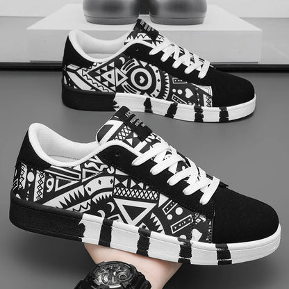 YRZL Skateboard Shoes Men Canvas Sneakers Casual Breathable Walking Shoes Lightweight Flat Shoes for Men Street Trend Sport Shoe