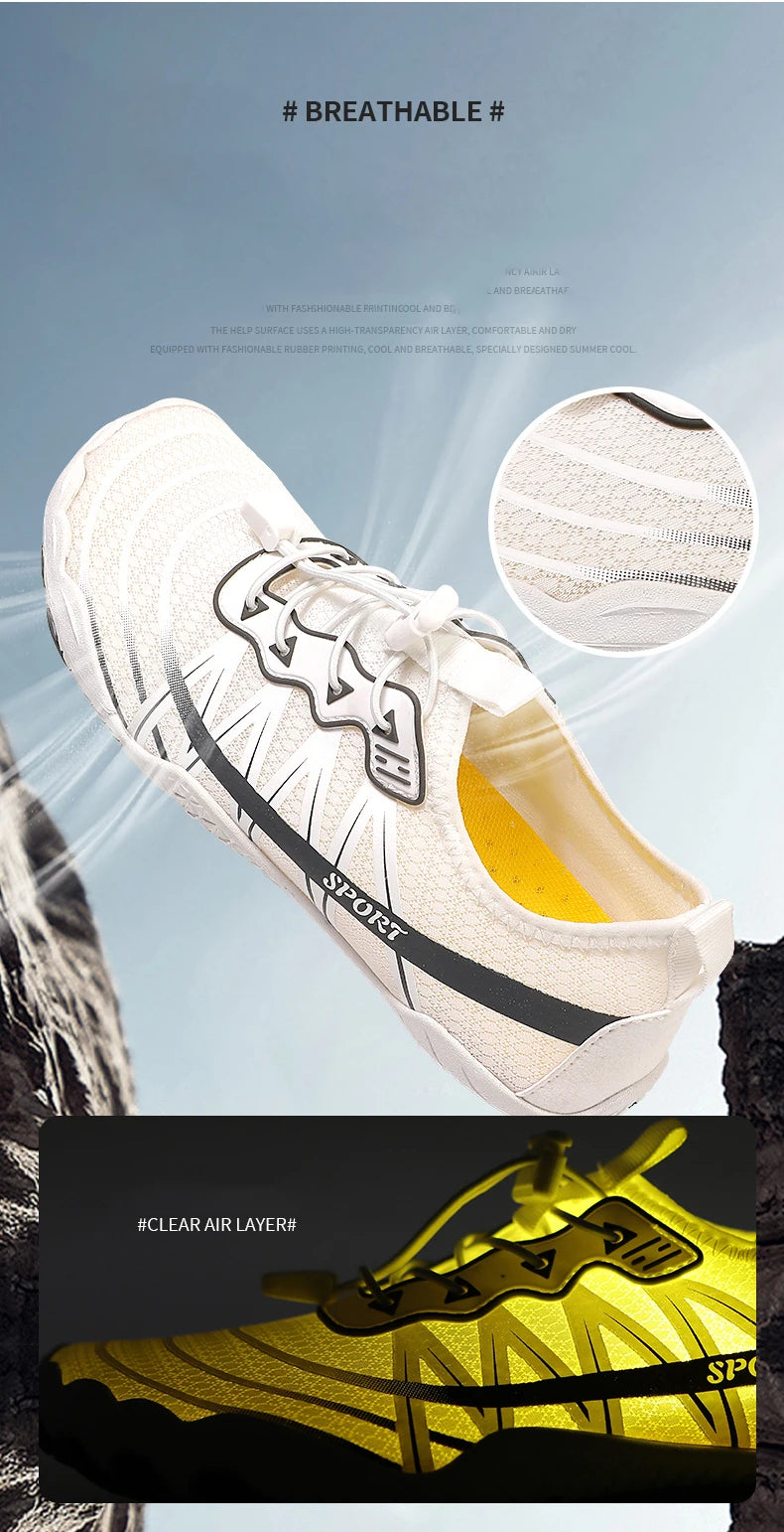 Wasserschuhe, Barfuß-Strand-Sportschuhe, hochwertige rutschfeste Schwimmschuhe, Fünf-Finger-Freizeit-Sportschuhe, Unisex