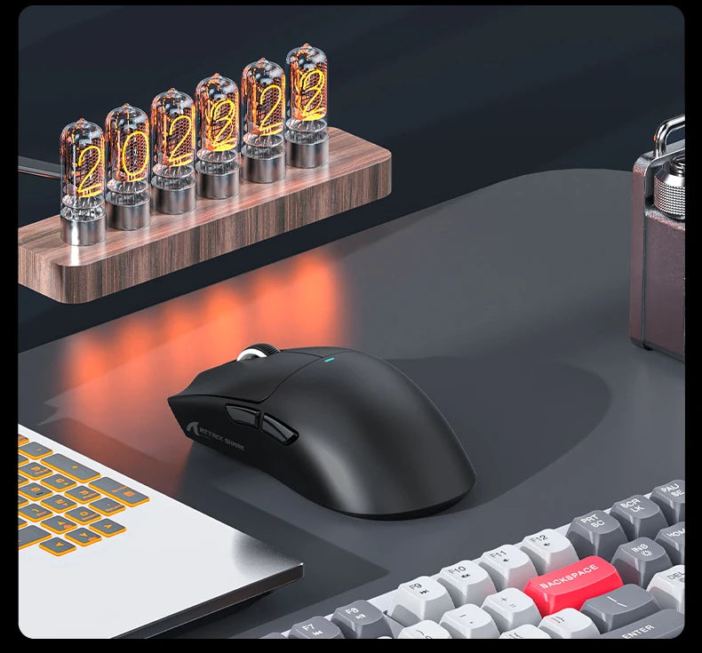 ATTACK SHARK X11SE Wireless Gaming Mouse Tri-Mode, 63g Superlight Gaming Mouse with PAW3311 Sensor, 22000 DPI, Bluetooth & 2.4GHz RGB Gaming Mouse