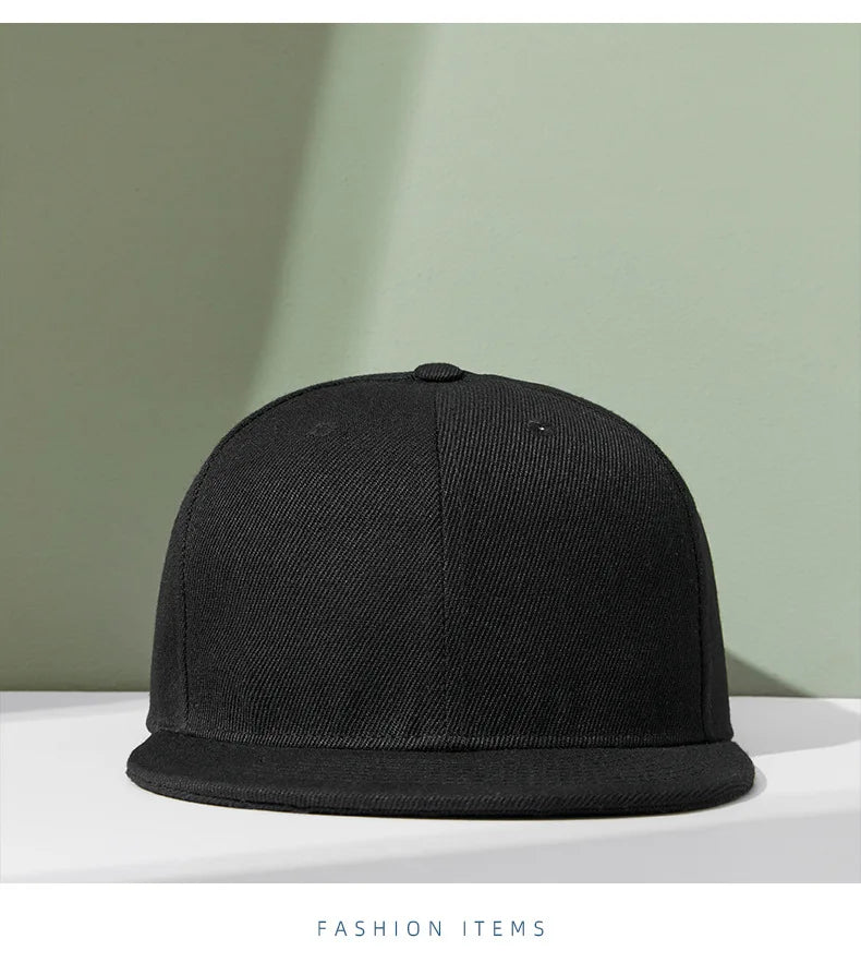 Hurtowa sprzedaż 40 kolorów regulowanych czapek z płaskim daszkiem typu snapback – damskie modne czapki baseballowe z poliestru, męskie czapki sportowe w stylu hip-hopowym