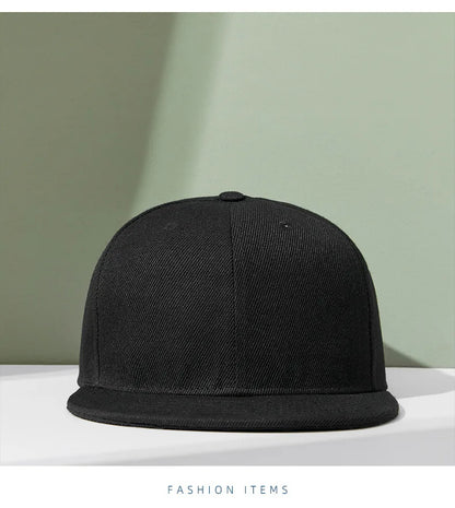 Hurtowa sprzedaż 40 kolorów regulowanych czapek z płaskim daszkiem typu snapback – damskie modne czapki baseballowe z poliestru, męskie czapki sportowe w stylu hip-hopowym