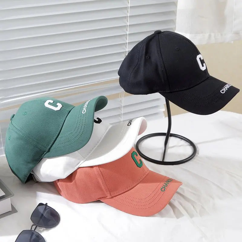 Men Women Embroidery Baseball Cap Adjustable Breathable Cotton Dad Hat Outdoor Sports Sun Hat Casual Streetwear Snapback Cap
