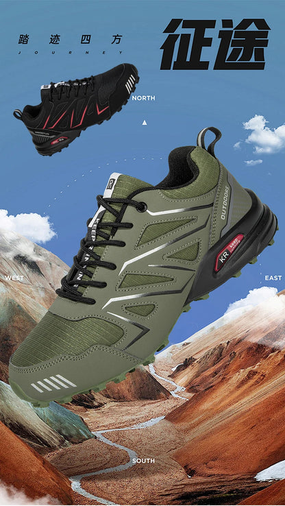 Men's Waterproof Hiking Shoes Non-Slip Hunting Boots Outdoor Tactical Training Sports Shoes Men Walking Hiking Travel Shoes