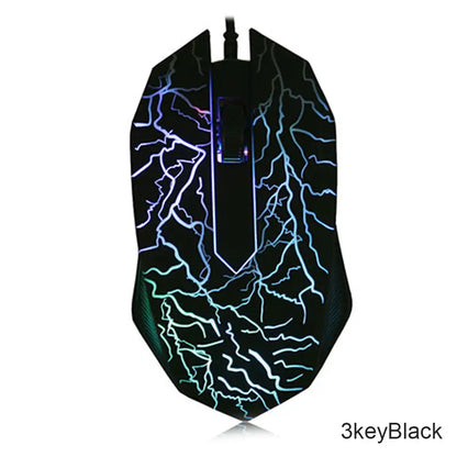 USB Wired Mouse Mouse Gamer LED Computer Gaming Mouse Colorful Professional Ultra-precise Game For Dota 2 For LOL Gamer 2400 DPI