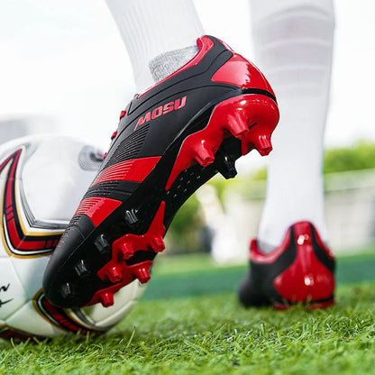 New Men's and Women's Football Shoes, Indoor and Outdoor Sports Shoes with Long and Broken Studs for Football Training Mat