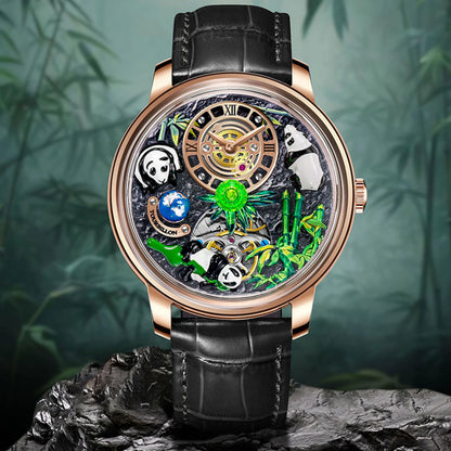 PINDU Panda National Treasure Series Mechanical Watch Men M2791B Movement Sapphire Mirror Waterproof Automatic Mechanical Watch
