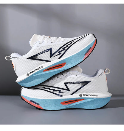 2026 Running Shoes Carbon Board Marathon Men Sports Breathable Lightweight Women's Comfy Athletic Antiskid Sneakers Casual New
