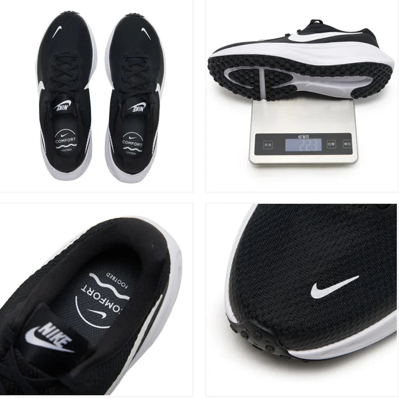Chaussures de course Nike Revolution 8 Mesh respirantes pour homme, noir et blanc, HJ9198-003