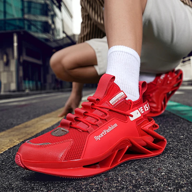 Chaussures de course pour homme : nouvelles baskets en maille respirante, semelle antidérapante et résistante à l'usure, pour le sport quotidien, tendance, mode et décontractées