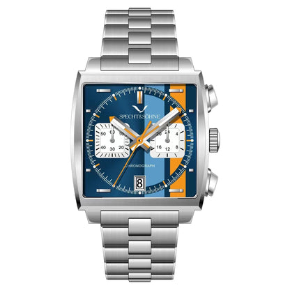 Specht&Sohne Men's Watch Luxury Brand Waterproof Stainless Steel Leather Japan VK Multifunctional Quartz Watch