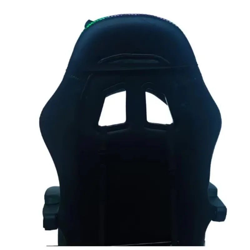 RGB Gaming Chair with LED Lights, Leather Racing Style Massage Gaming Chair, Adjustable Swivel Office Chair with Gas Lift and Ergonomic Design