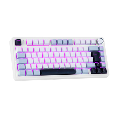 ISO-DE Layout EPOMAKER X AULA F75 75% German QWERTZ Hot-Swap Gasket Wired/Bluetooth/2.4G Wireless Mechanical Keyboard Knob/RGB