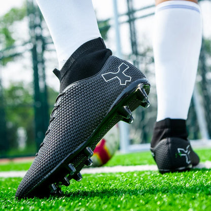 Chaussures de football de qualité pour hommes, chaussures de football résistantes pour garçons, chaussures de football légères pour enfants, baskets d'entraînement de futsal, crampons de football